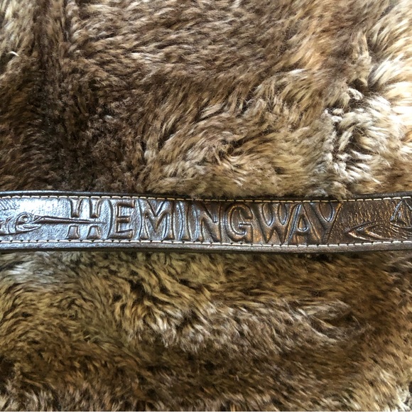 Embossed Hemingway Belt with sailfish & sailboats , beautiful look and feel - Picture 8 of 16